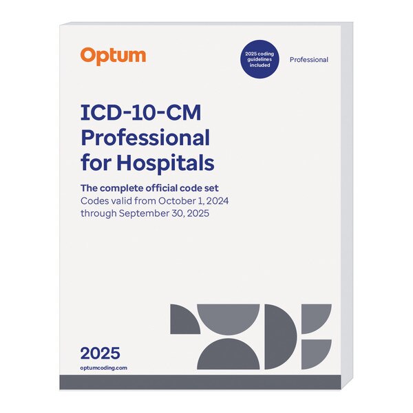 2025 ICD10CM Professional for Hospitals with Guidelines